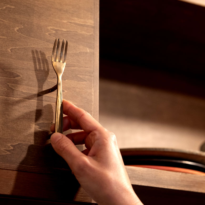 使い込んだようなアンティークな風合い