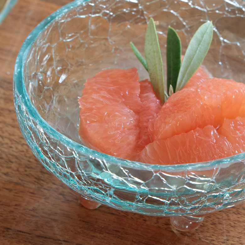 涼し気なブルーガラス。