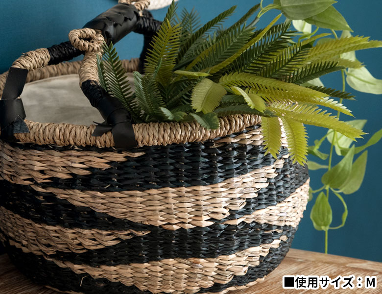 プランターみたいに使って、お気に入りのグリーンや季節のお花を楽しんで