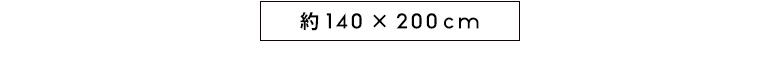 約140×200cmサイズ