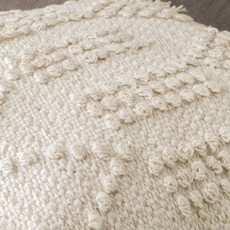 ぎゅっと繊維を詰めて織られていて、さらっとした肌ざわり