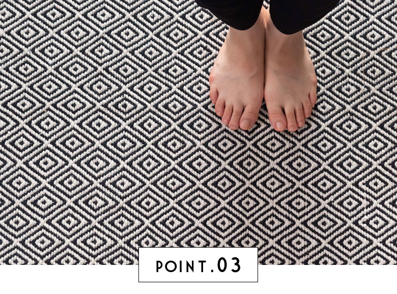 一年中使えるラグマット。