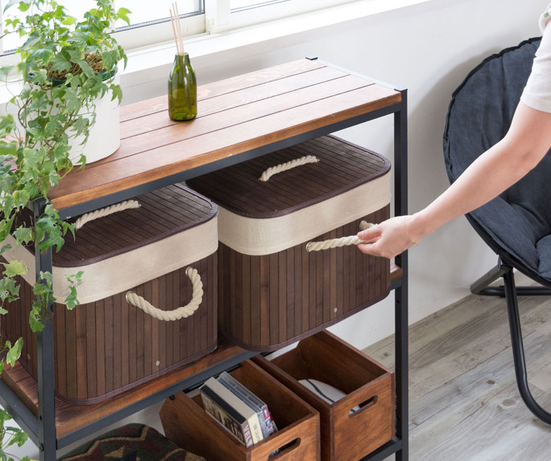 ハンドル付きだから出し入れもスムーズ