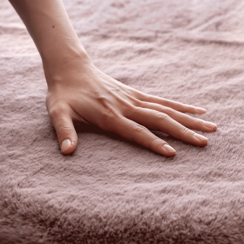 フェイクラビットファー。fake rabbit fur。クッションカバー。