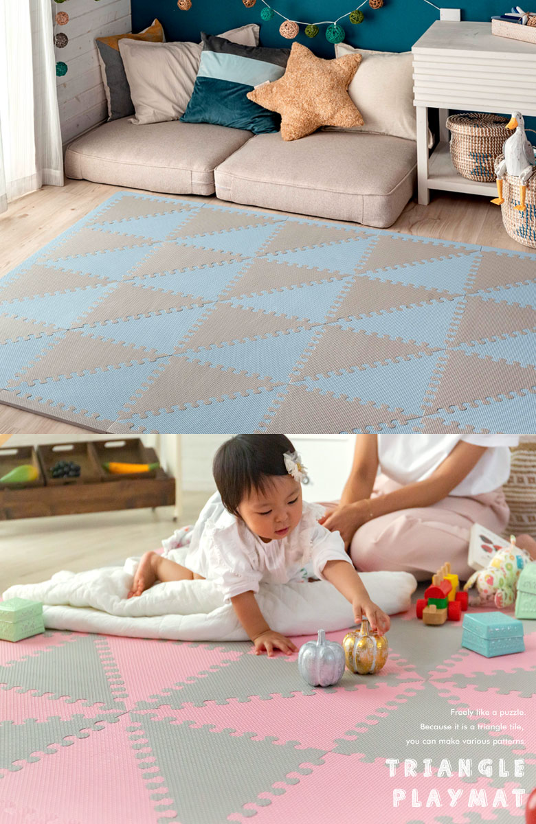 キッズルームに、トライアングルプレイマット。