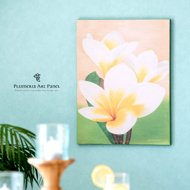 プルメリアのアートパネル