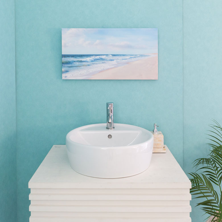 ホワイトとブルーでまとめる