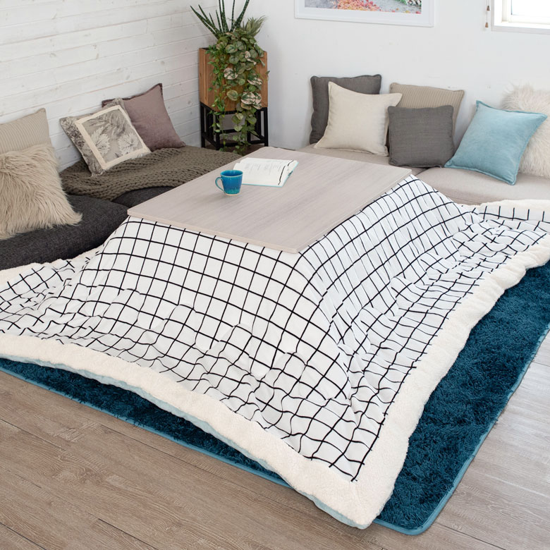 グリッド柄こたつ布団