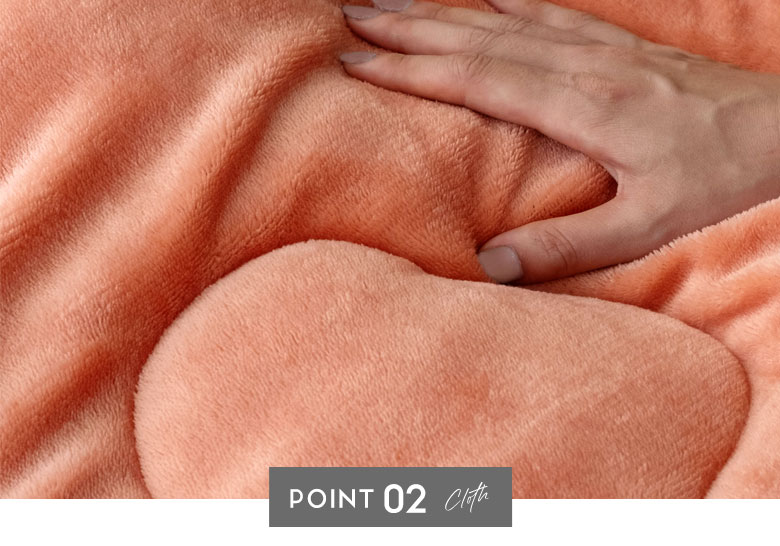 ふわふわのフランネル生地