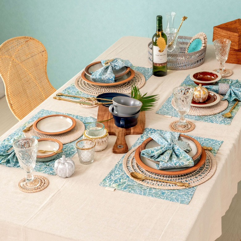 ホームパーティやお誕生日などお祝いごとのテーブルにもぴったり