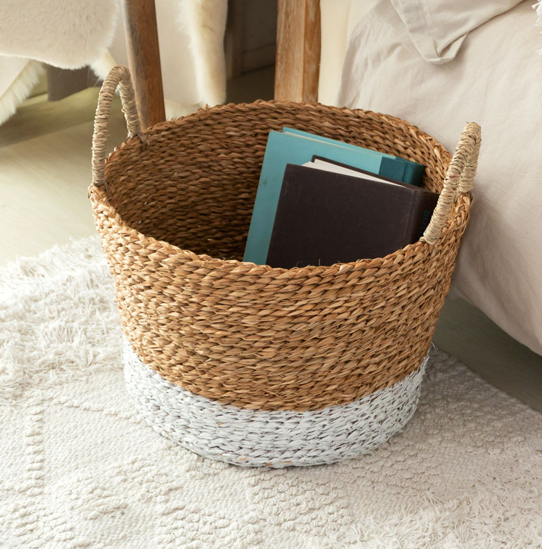 ラウンドバイカラーバスケット