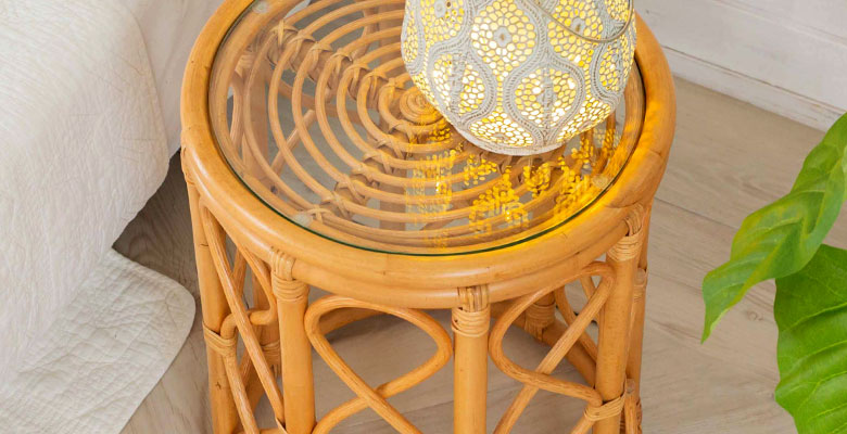 美しい曲線で編まれたラタン