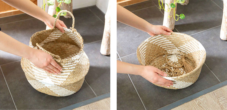 収納に合わせて簡単チェンジ