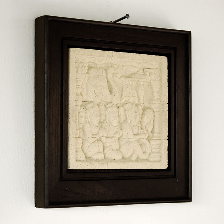 ボロブドゥール遺跡をモチーフにしたストーンレリーフ[Bタイプ]