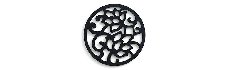 ロータスの花をモチーフにしたコースター