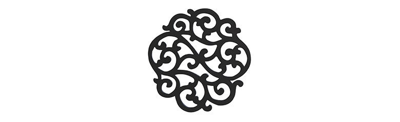 リーフをモチーフにしたコースター