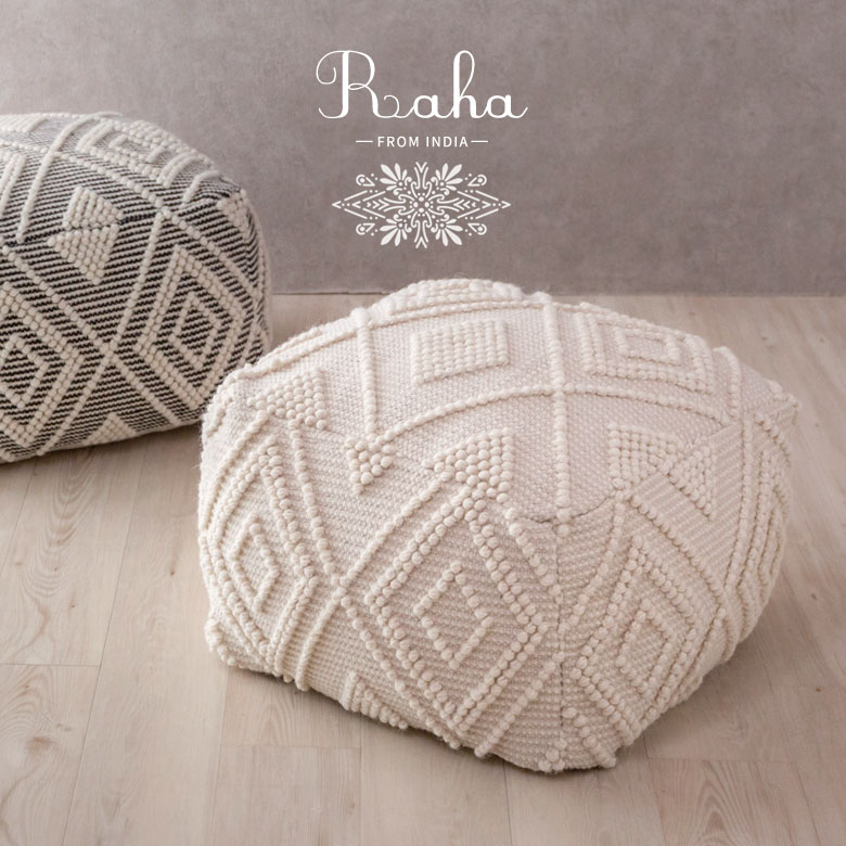 プフクッション。スツールやオットマンに。