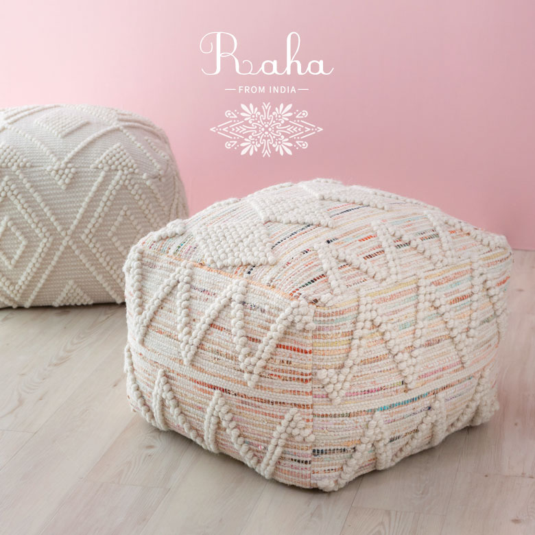 プフクッション。スツールやオットマンに。