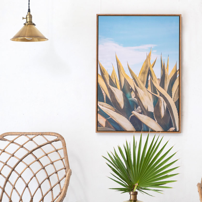 メキシカンランドスケープ　壁掛けキャンバスアート