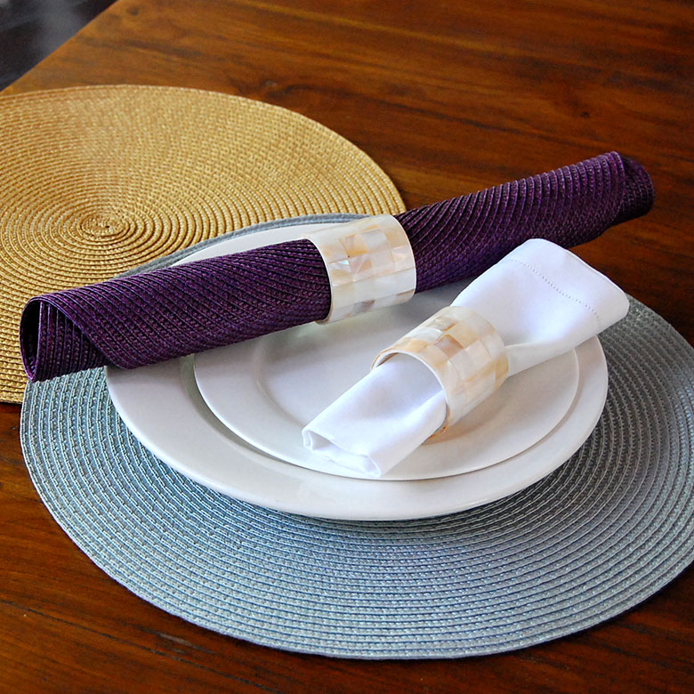 パールシェルのナプキンリング