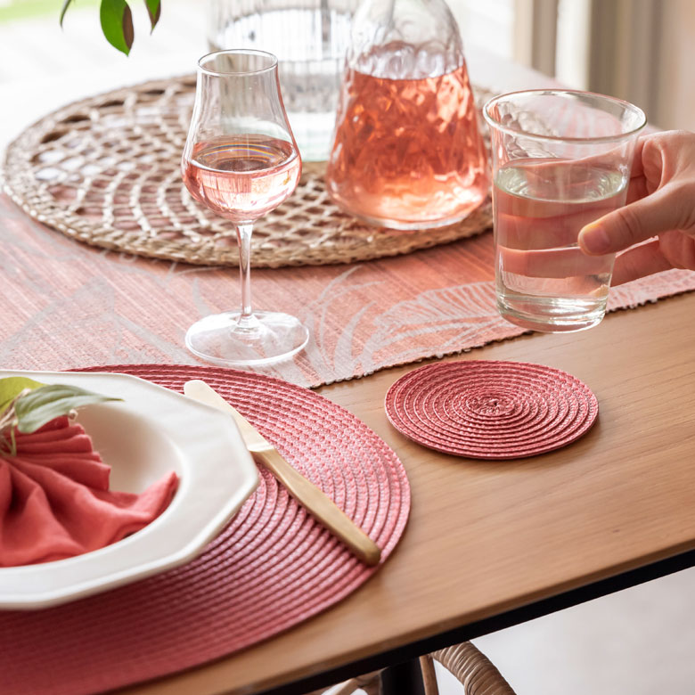 編み目が美しいプコースター