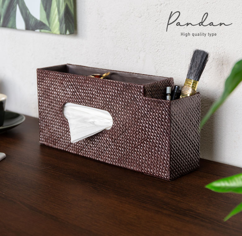 パンダン。ティッシュケース。ハンドメイド。