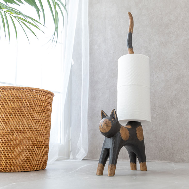 バリネコのトイレットペーパーホルダー