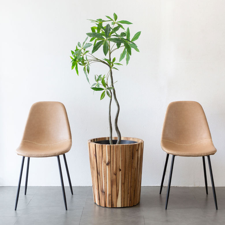 どんな場所にも馴染むラウンド型