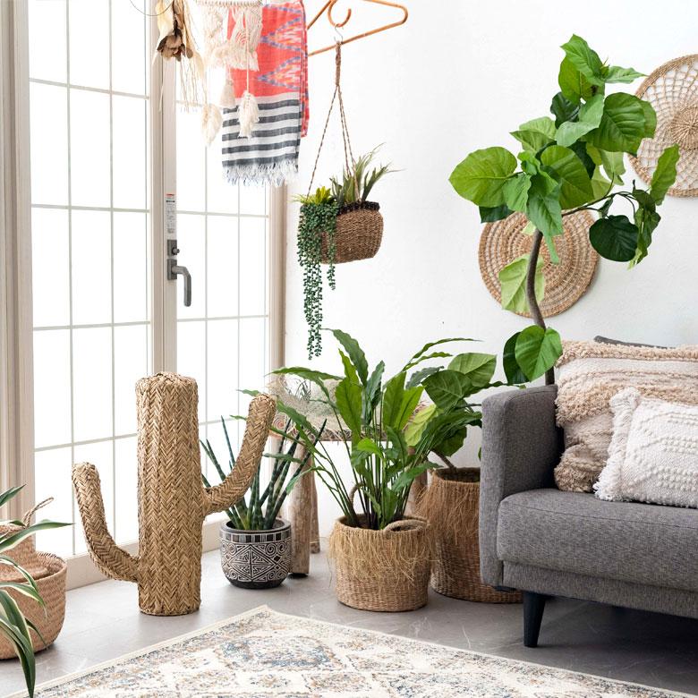 ナチュラルな見た目で、インテリアにも馴染みやすい