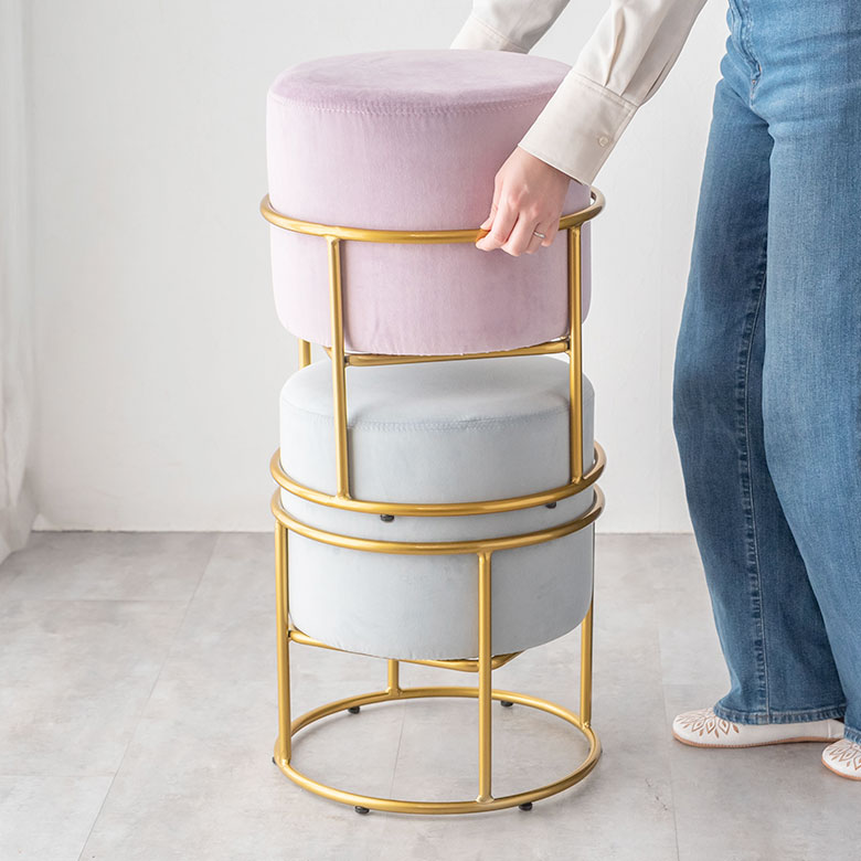 スタッキングできるデザイン