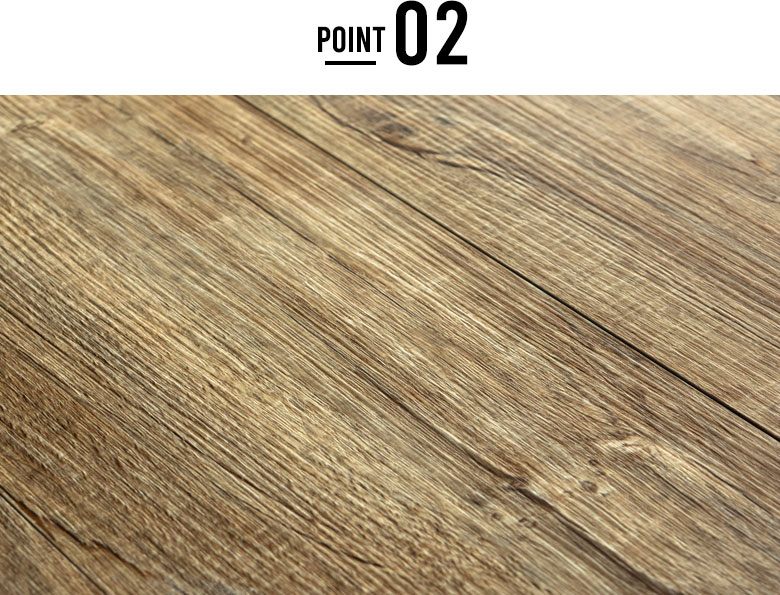 本物そっくりの木目を再現