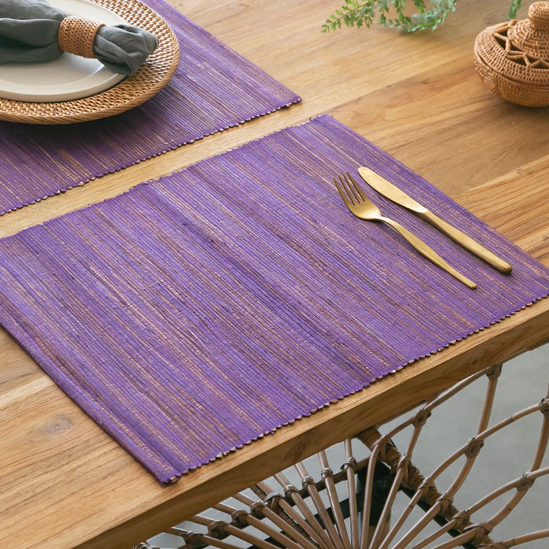 アジアンランチョンマット[パープル]