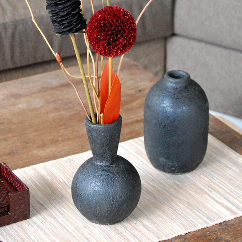 アンティーク調 アジアンフラワーベース