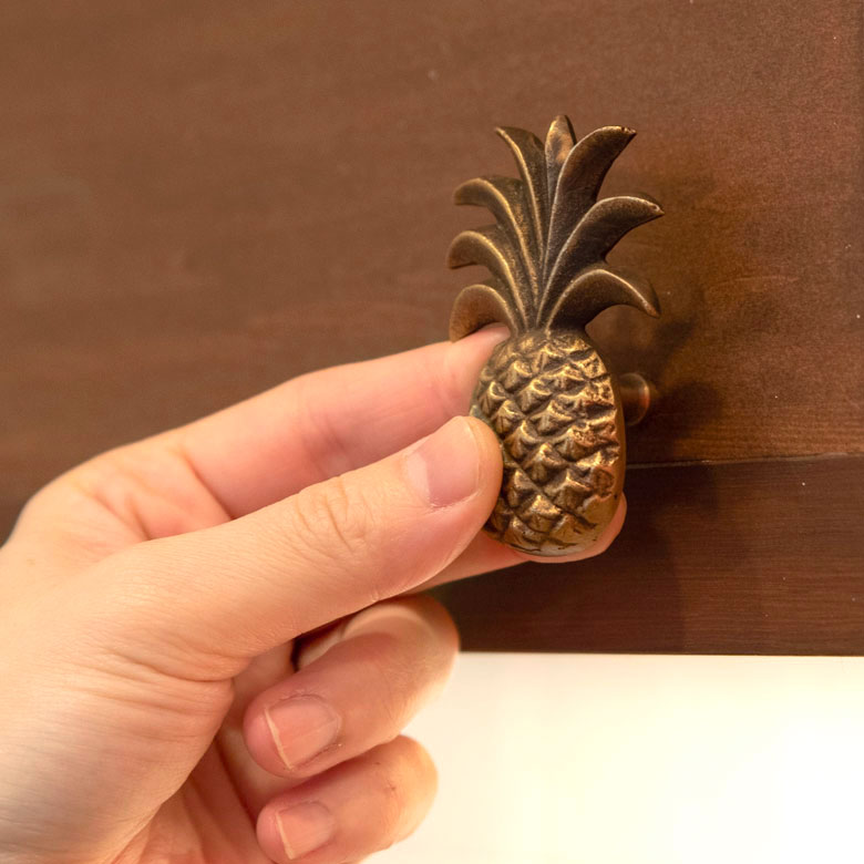 パイナップルデザインのハンドル