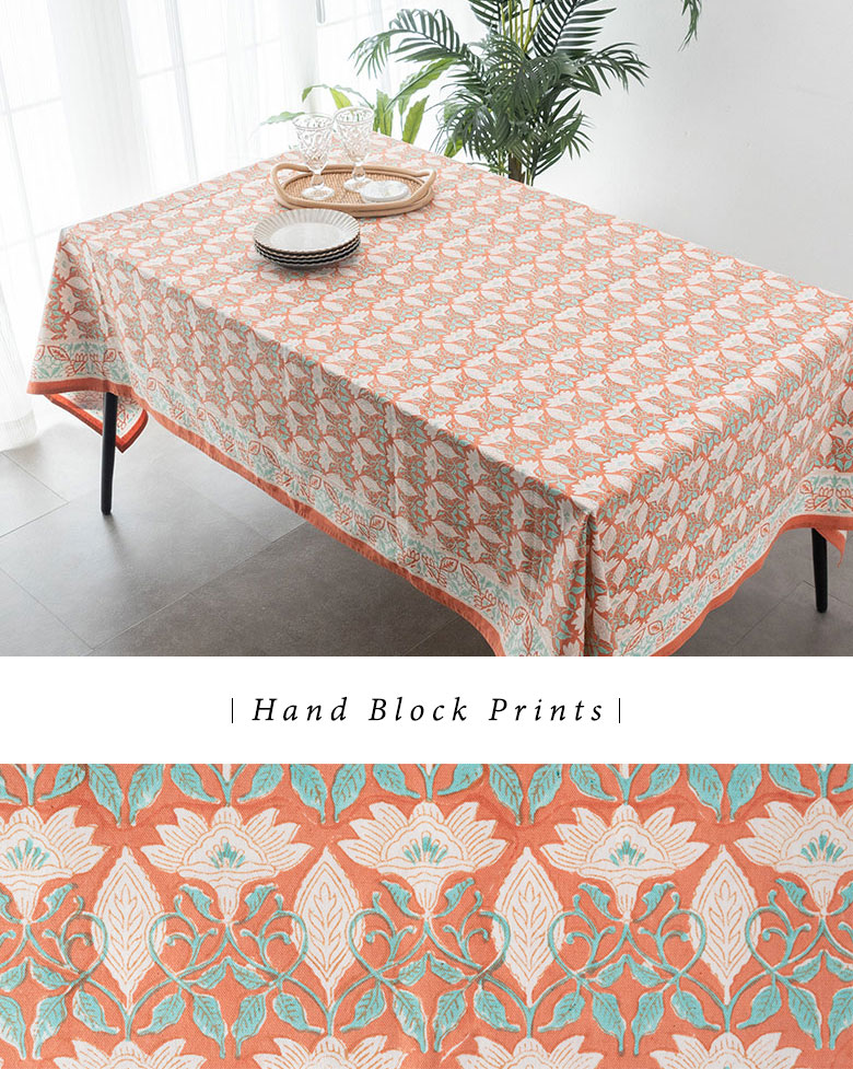 綿。インド製。テーブルクロス。