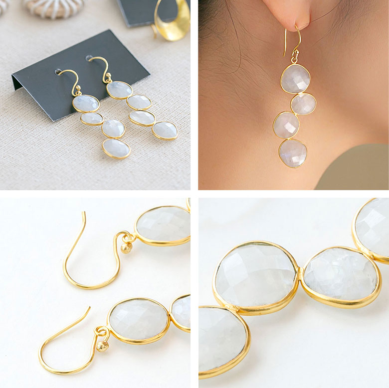 インドの真鍮ピアス