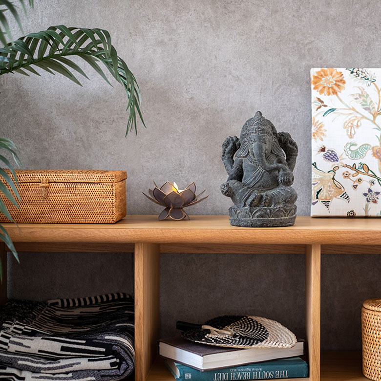 「ガネーシャ」のアンティーク調オブジェ