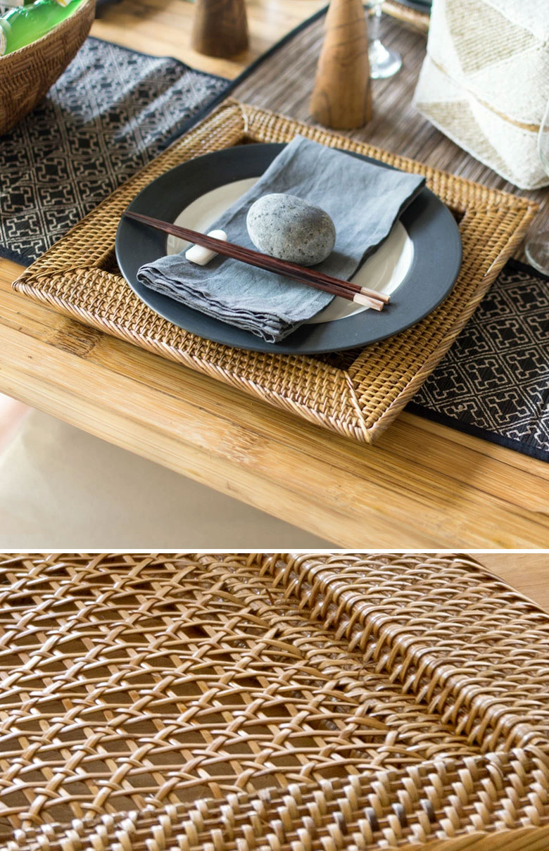 ラタンのチャージャープレート