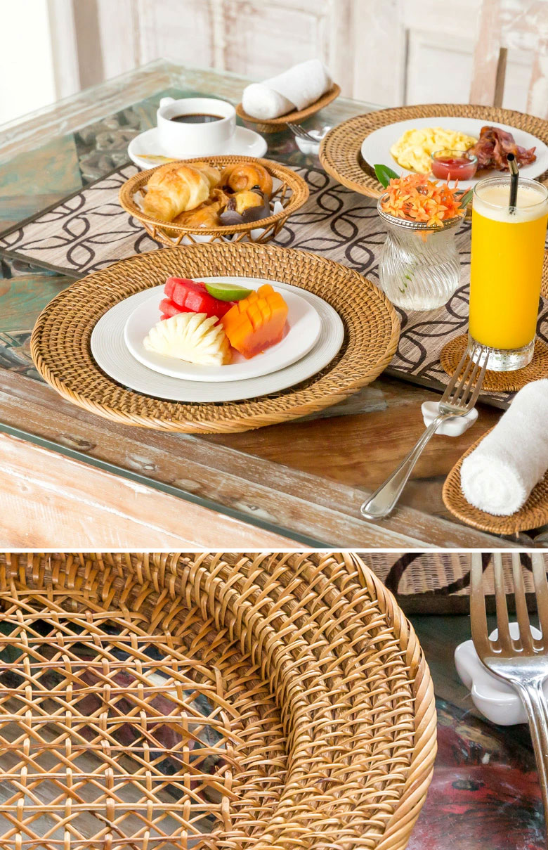 ラタンのチャージャープレート