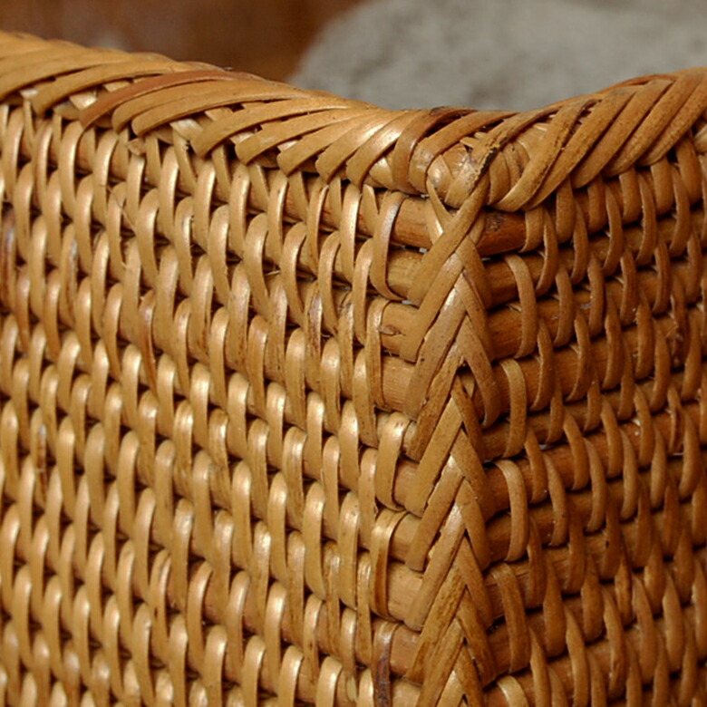 丁寧に編まれた美しい網み模様