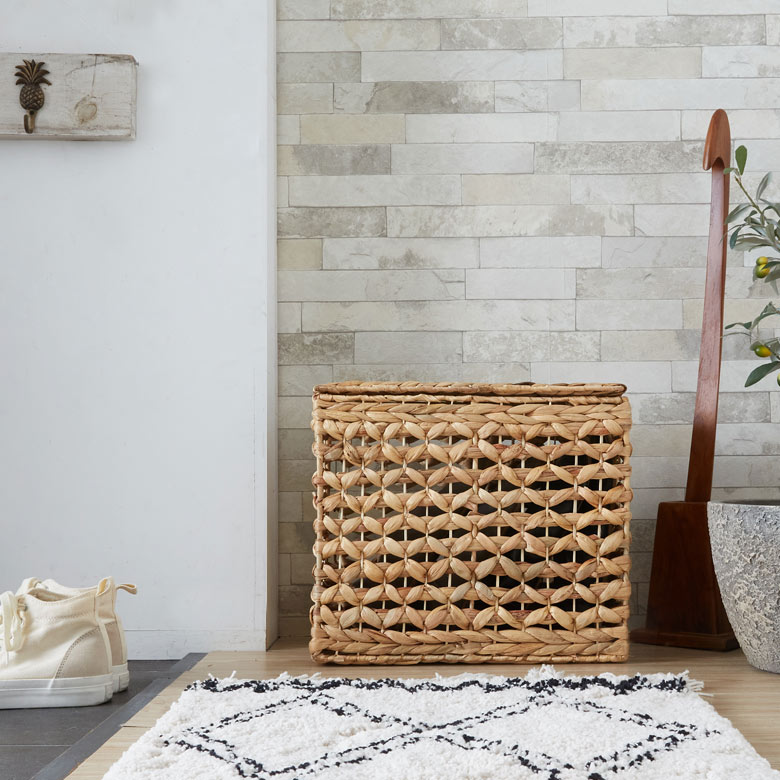 麦の穂のようなぷっくりとした編み目