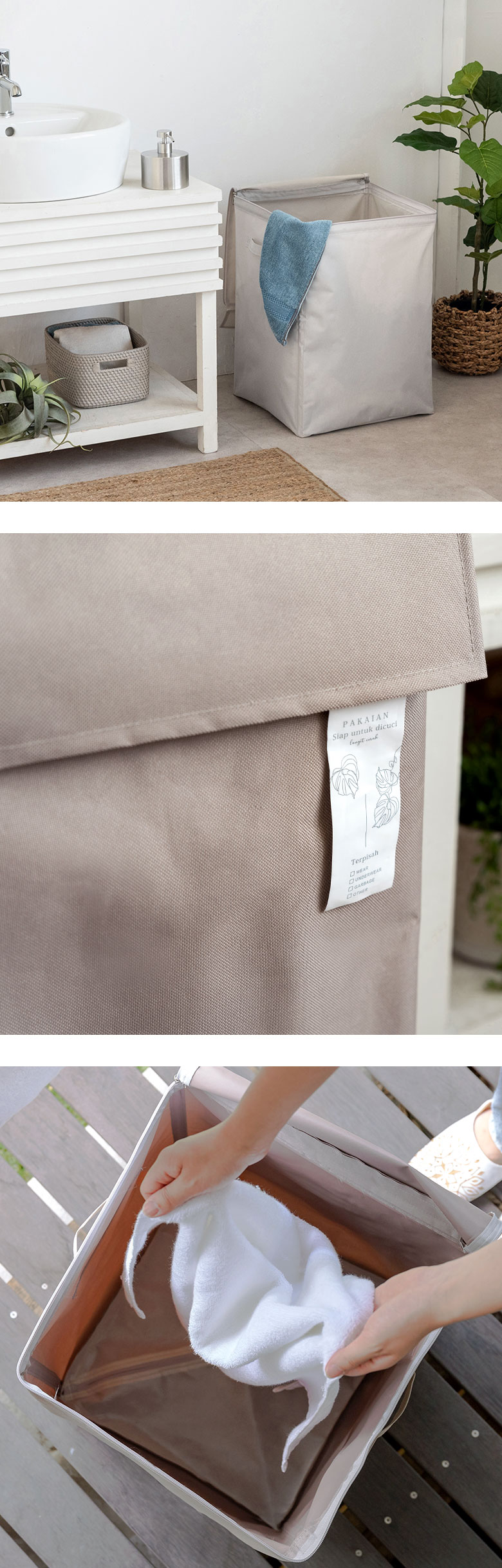 どんなインテリアにも馴染む、当店オリジナルデザインのランドリーシリーズ