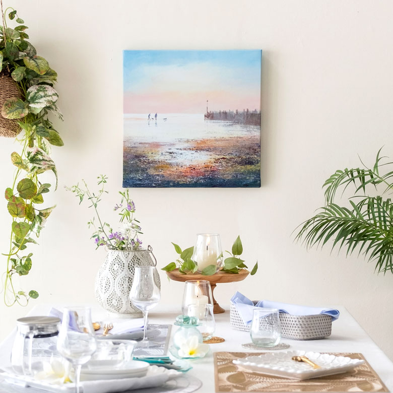 リゾート感のあるインテリアのアクセントに