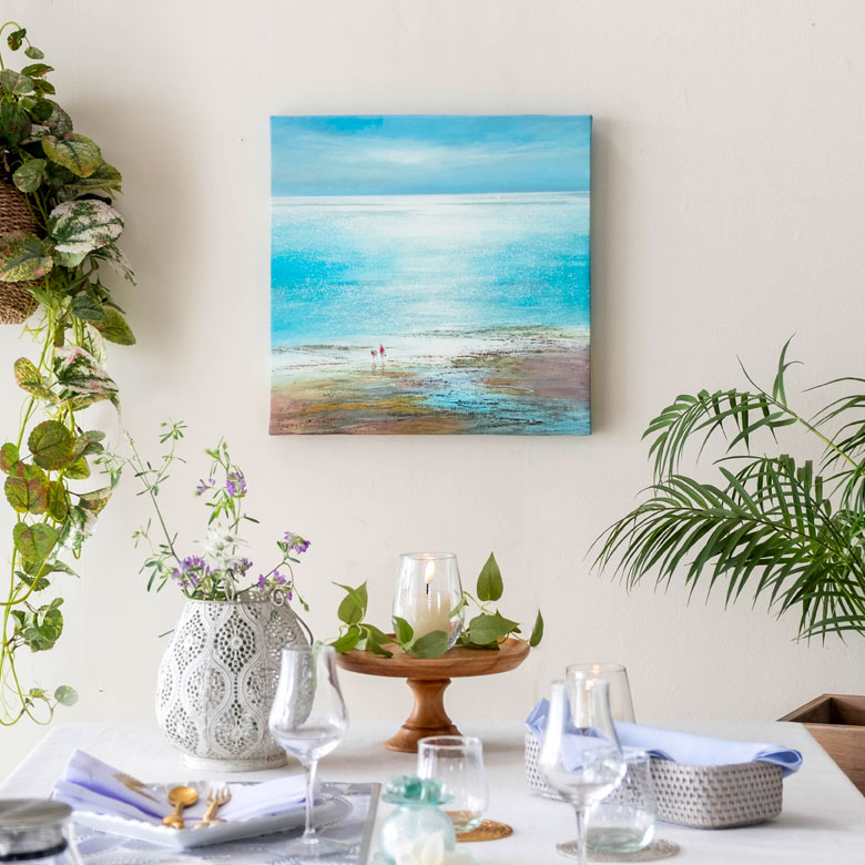 リゾート感のあるインテリアのアクセントに