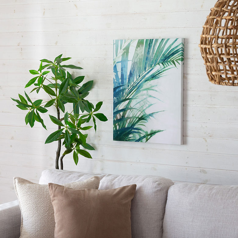 リゾート感のあるインテリアのアクセントに