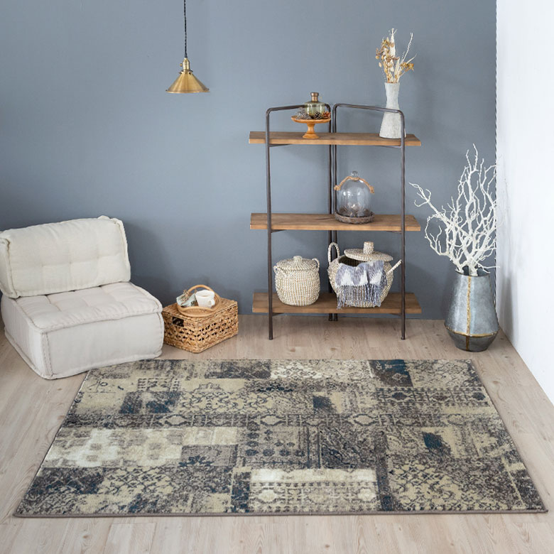 パッチワーク風 デザインラグ