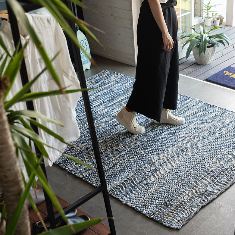 ヴィンテージデニムラグ