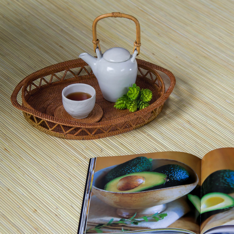 トレー、サーブトレイ、アタ、手作り