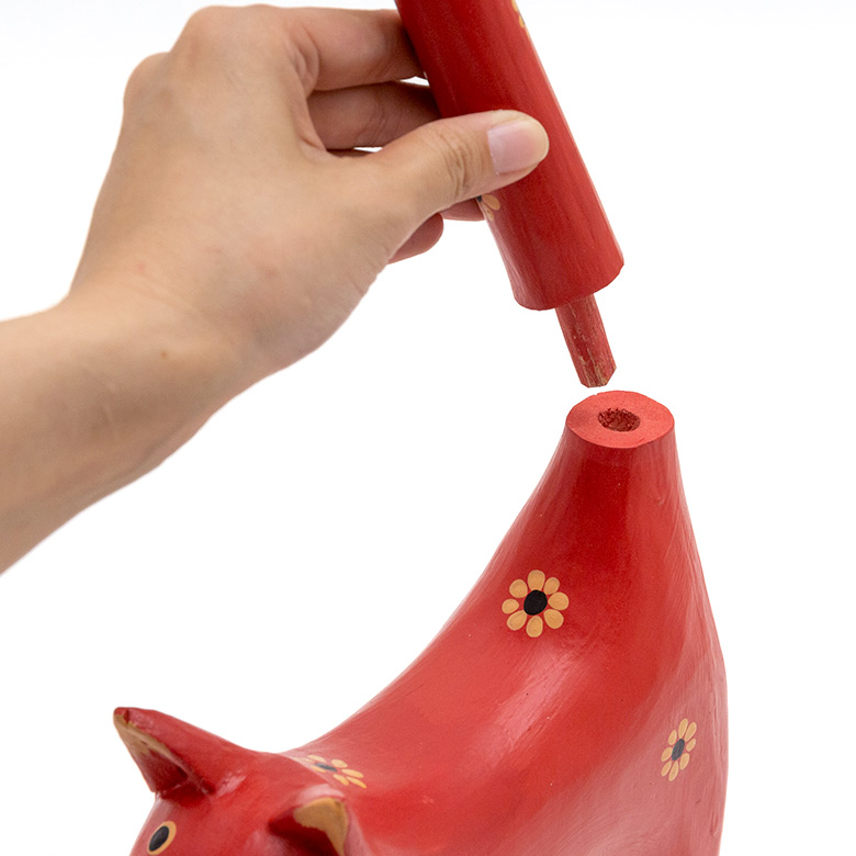 しっぽと本体は分解が可能。