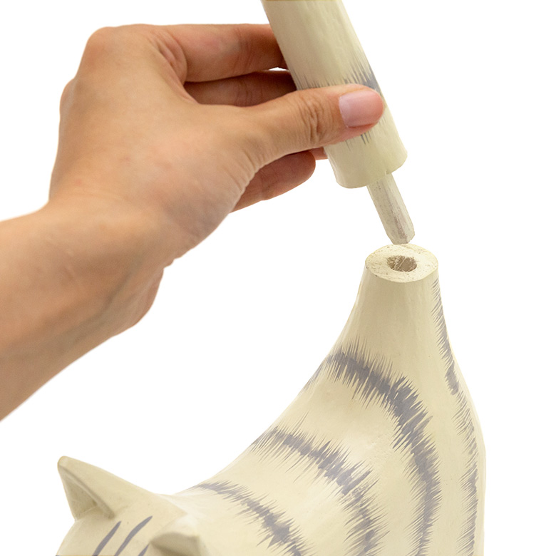 しっぽと本体は分解が可能。